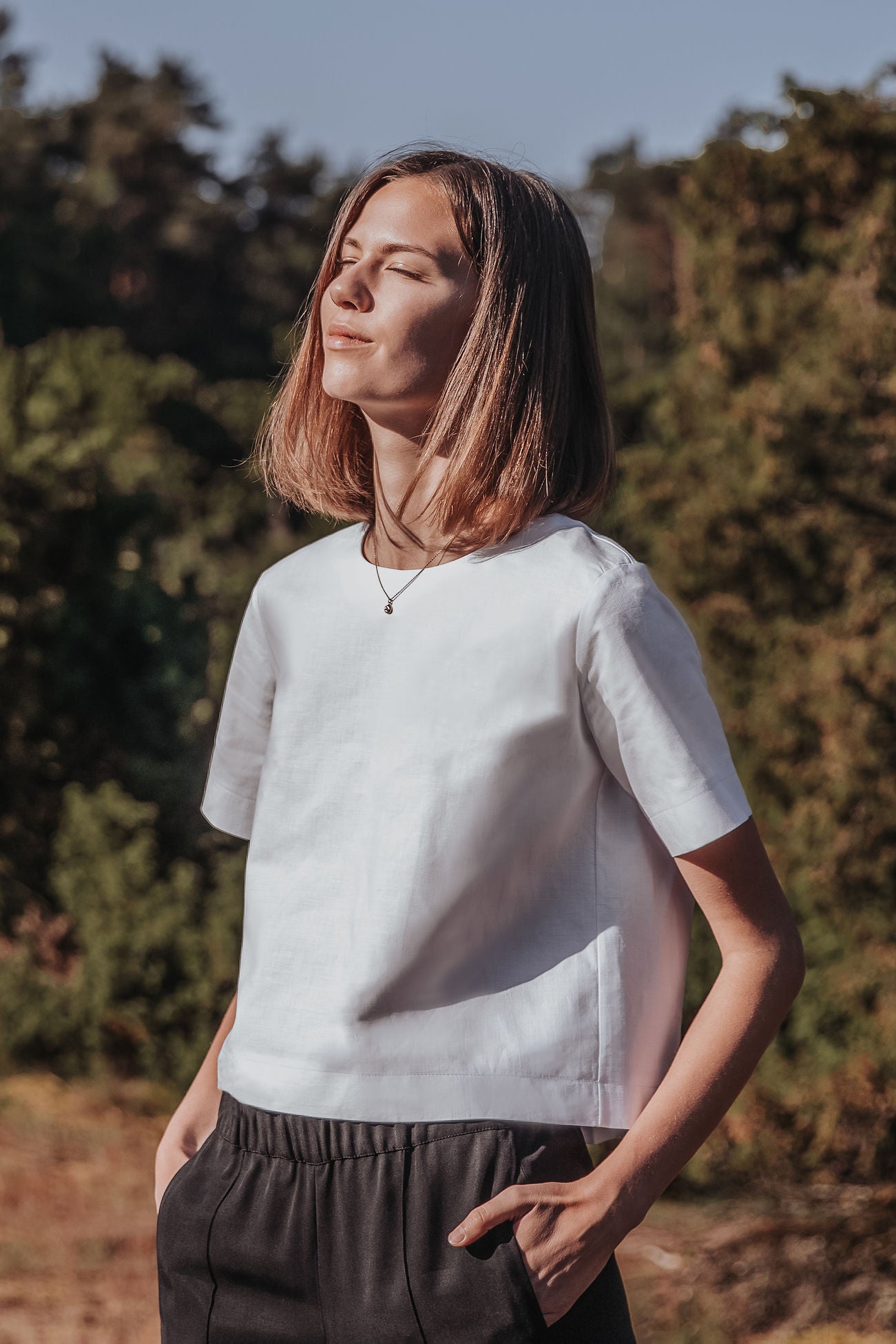 Bluse DAMIL.A Pearl White VAELU