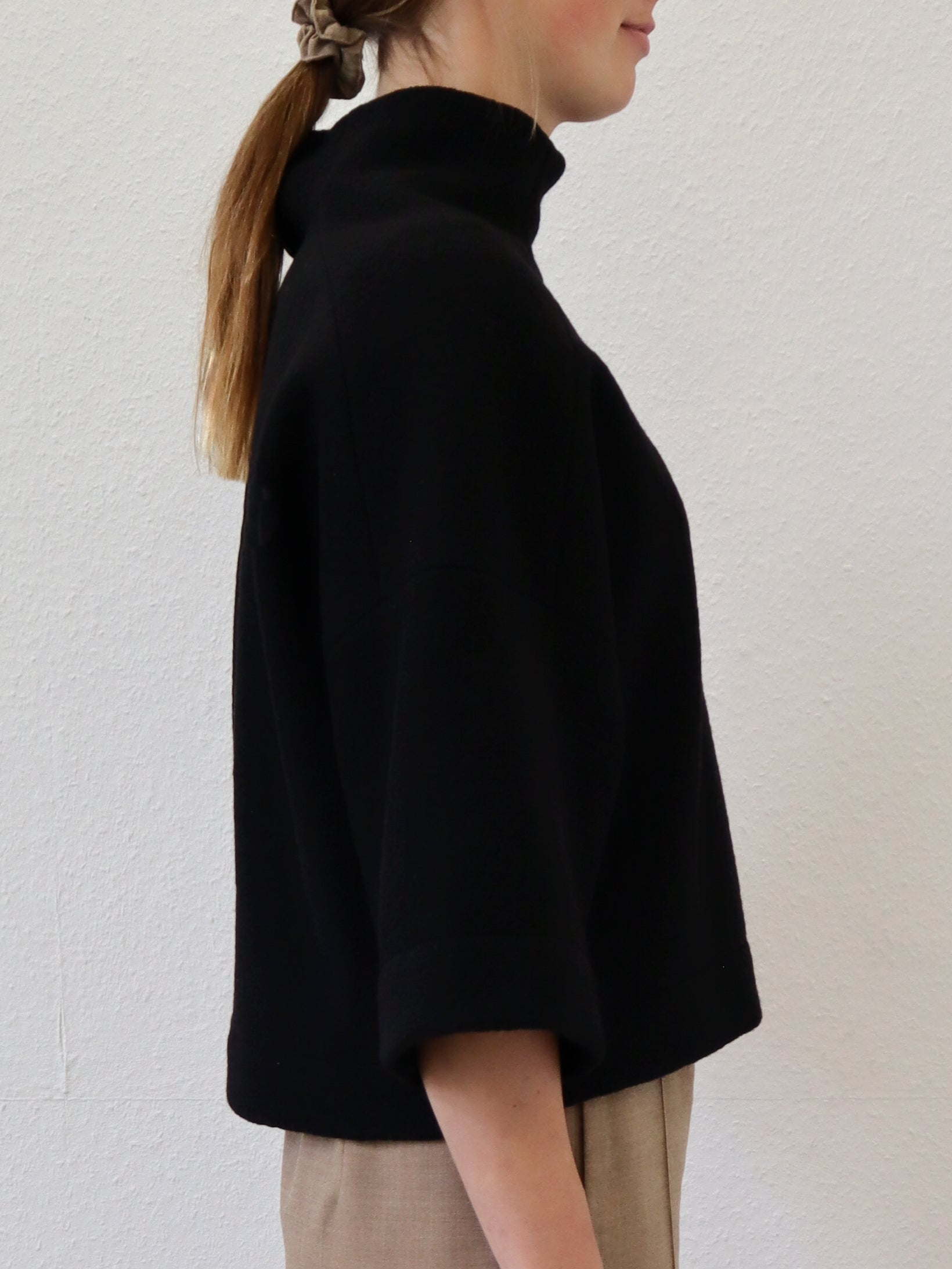 Wollpullover TALV.Y Schwarz VAELU