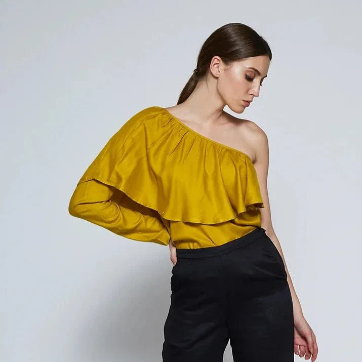 ZIBA One-Shoulder Top Iimaima
