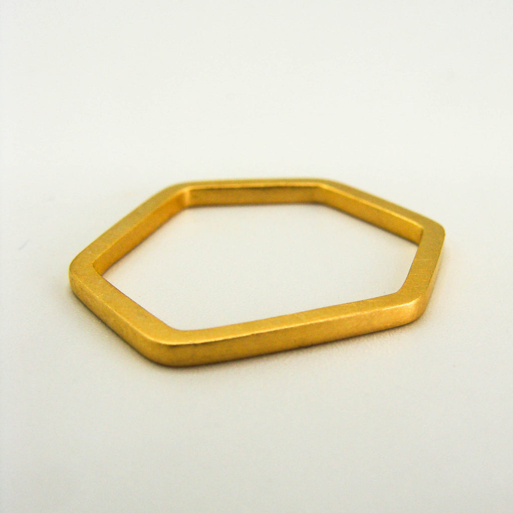 Corners Ring Vierkant Gold Kristin Elm