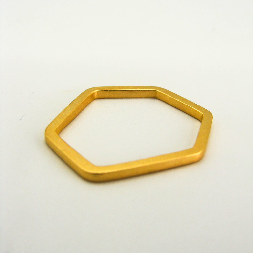 Ring Corners Vierkant Faires Gold Kristin Elm