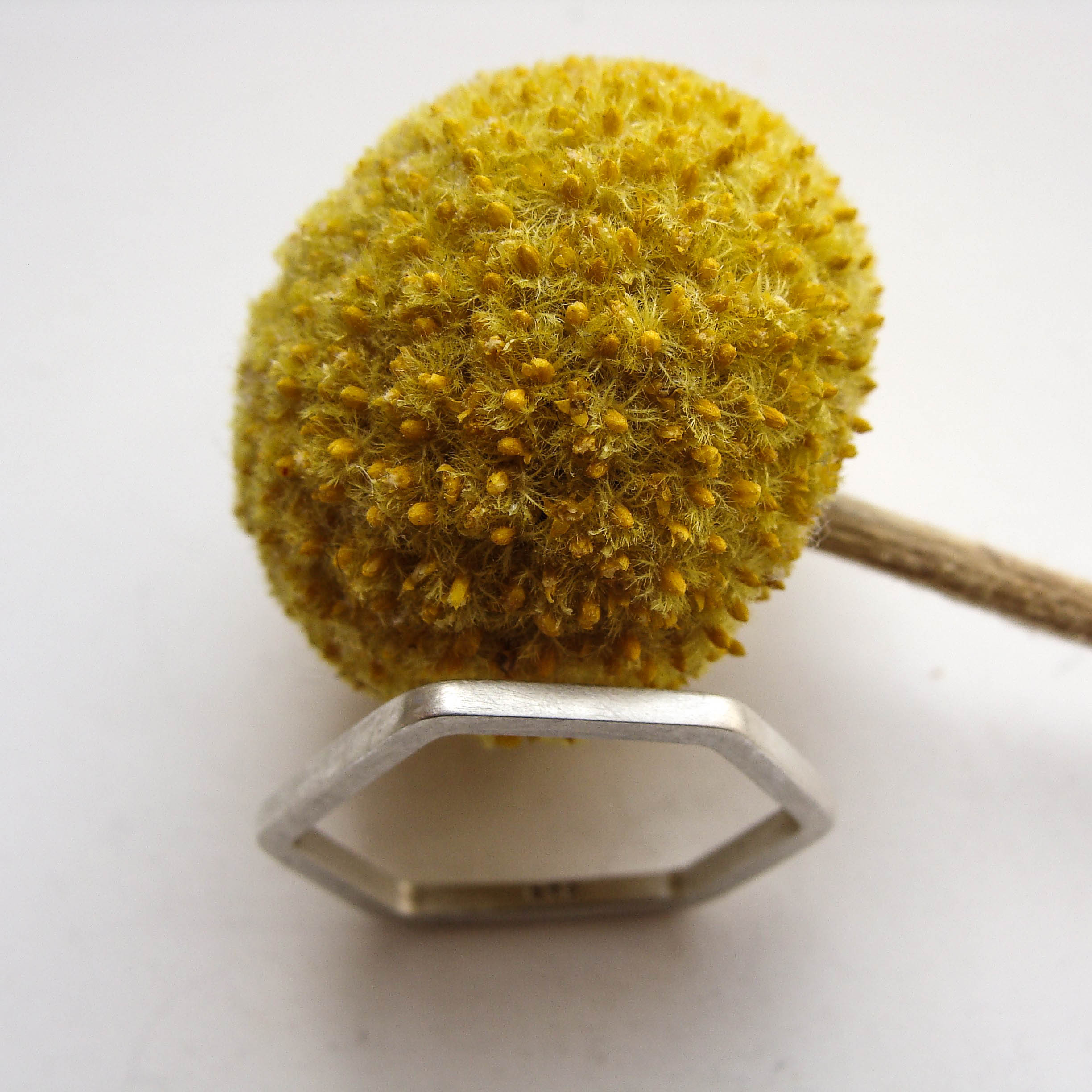 Corners Ring Vierkant Silber Kristin Elm