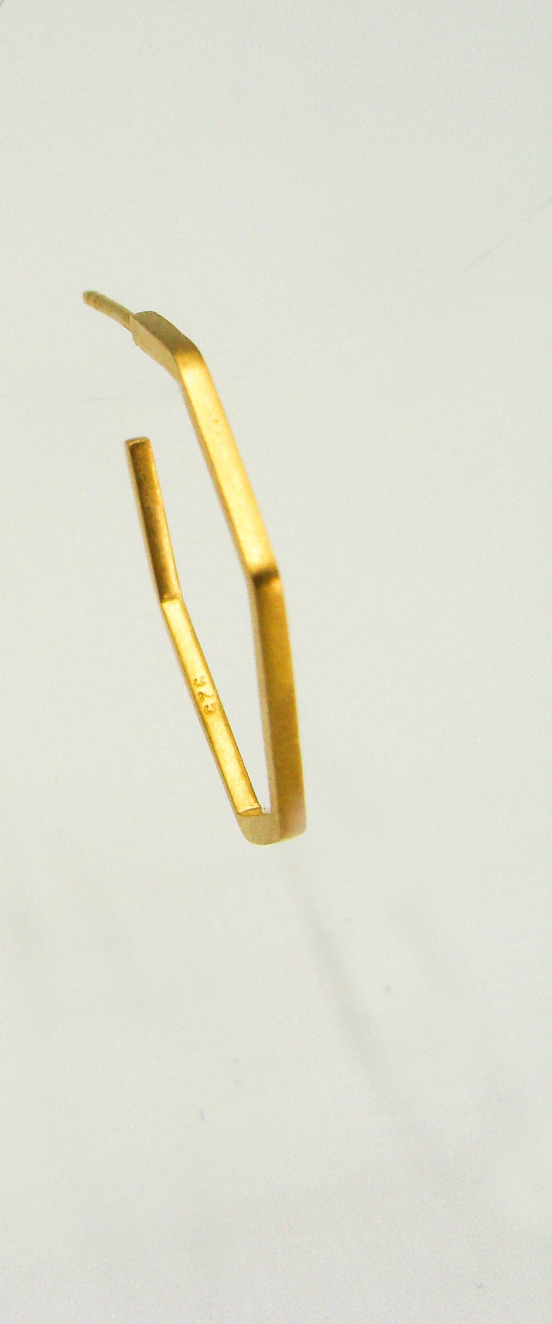 Corners Creolen Vierkant klein Gold Kristin Elm